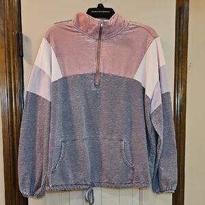 Women's Colorblock Lightweight Distressed Sweater